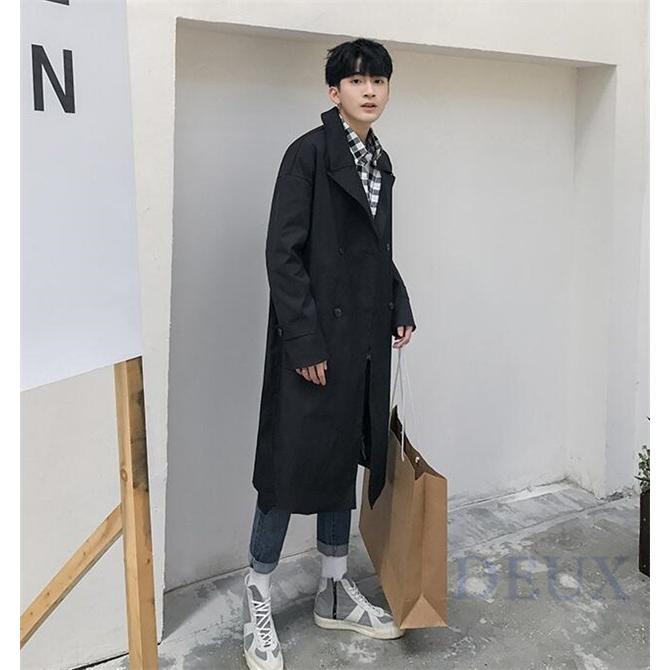 トレンチコート メンズ ロング丈 アウター 秋 ピーコート Pコート ジャケット チェスターコート ビジネスコート Deux0460 Deux 通販 Yahoo ショッピング