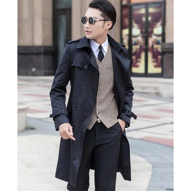 トレンチコート メンズ ビジネスコート スプリング ロング丈 アウター 秋 ピーコート Pコート ジャケット チェスターコート スリム Deux0906 Deux 通販 Yahoo ショッピング