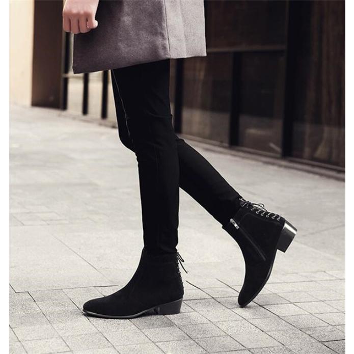 ブーツ メンズ ショートブーツ 靴 カジュアル ホスト ハイヒール ミリタリーブーツ メンズファッション かっこいい メンズブーツ Deux2277 Deux 通販 Yahoo ショッピング