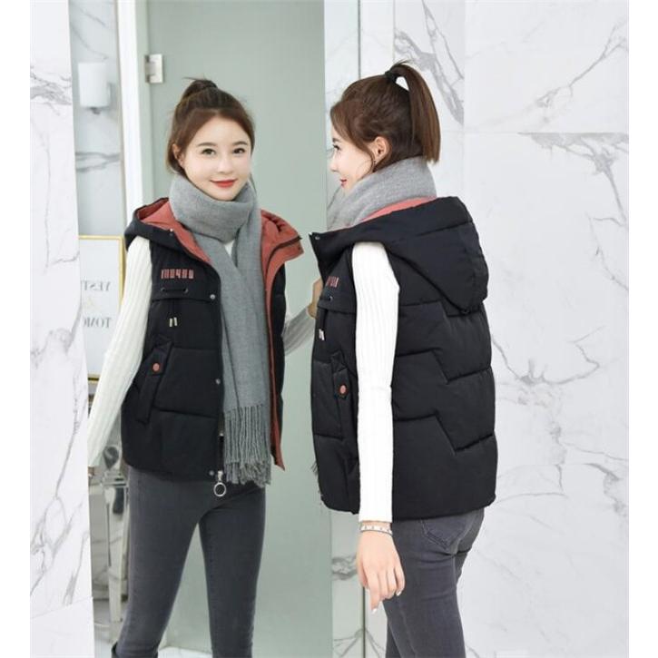 中綿ベスト レディース ベスト 中綿ジャケット ダウンベスト アウター コート 冬 防寒 フード付き 19 代 30代 40代 Deux2303 Deux 通販 Yahoo ショッピング