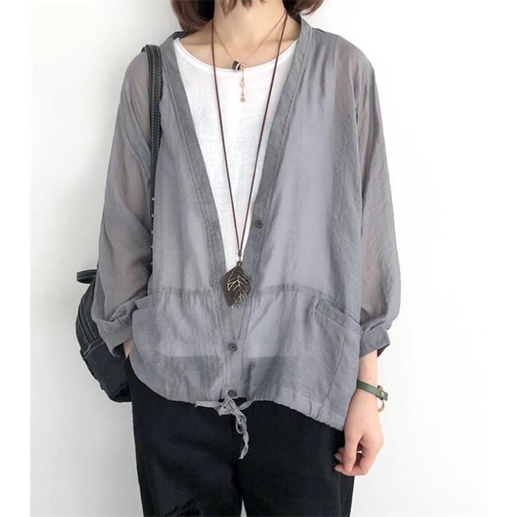 ノーカラージャケット レディース カーディガン ジャケット サマージャケット アウター 薄手 カジュアル 夏 代 30代 40代 50代 Deux3038 Deux 通販 Yahoo ショッピング