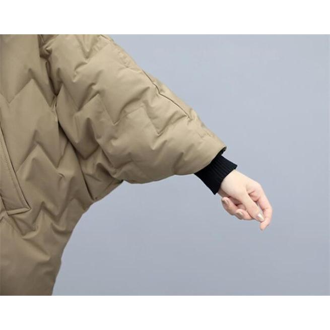 ダウンジャケット レディース ドルマンスリーブ ダウンコート フード アウター ロングコート 冬 暖かい 防寒服 代 30代 40代 50代 19 Jl0 Deux 通販 Yahoo ショッピング