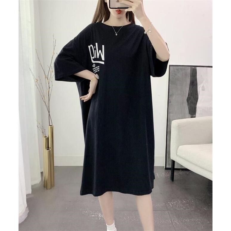 ワンピース ロングワンピース ワンピ きれいめ 半袖 Tシャツ チュニック ロング丈 おしゃれ 着痩せ 体型カバー カットソー 部屋着 レディース 2020|s-seed|10