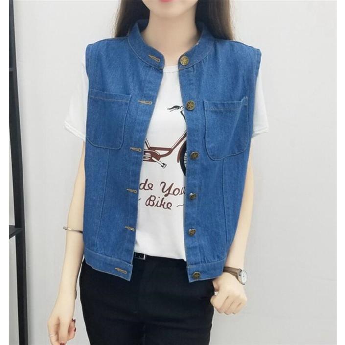 ベスト レディース サマー デニム ジレ ジャケット ノースリーブ 前開 アウター 春 カジュアル 夏 代 30代 40代 50代 One Deux 通販 Yahoo ショッピング