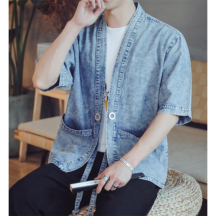 サマージャケット メンズ デニム ジャケット 半袖 薄手 夏 個性的 One Deux 通販 Yahoo ショッピング