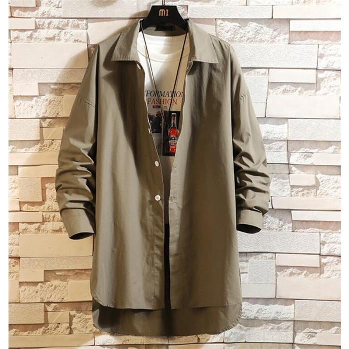 トレンチコート メンズ ロングシャツ 薄手 スプリングコート カジュアル ジャケット アウター コート 紳士 One Deux 通販 Yahoo ショッピング