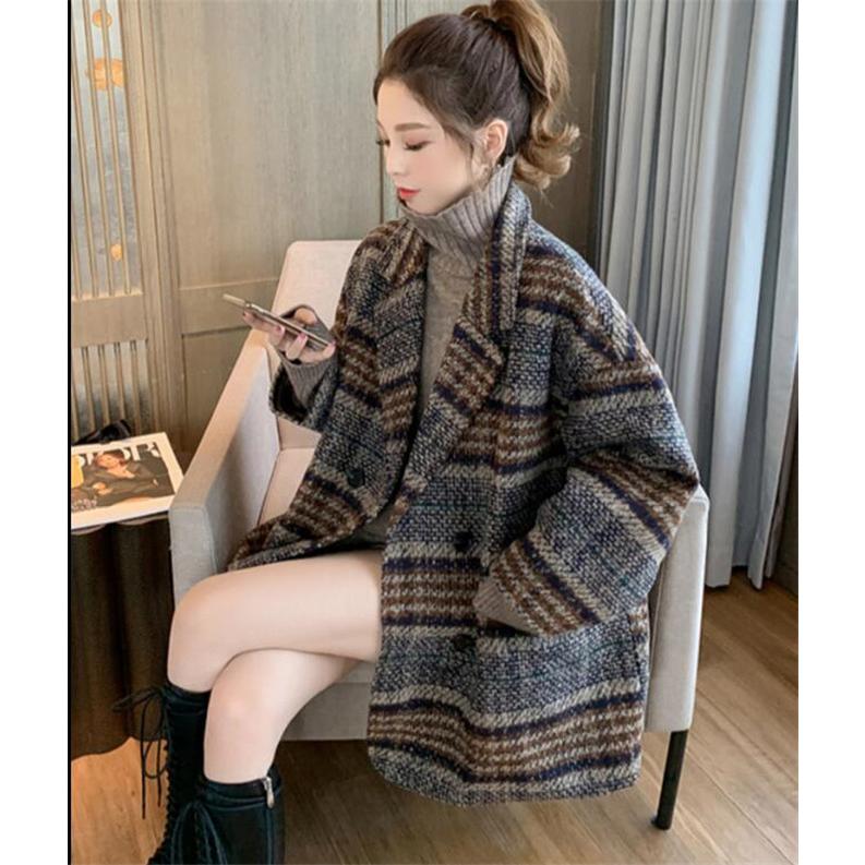ロングコート レディース チェック柄コート ラシャ 洋服 チェスターコート アウター オーバーコート 冬 トレンドコーデ Aqh3nx5zp1 レディースファッション Kccc Uk