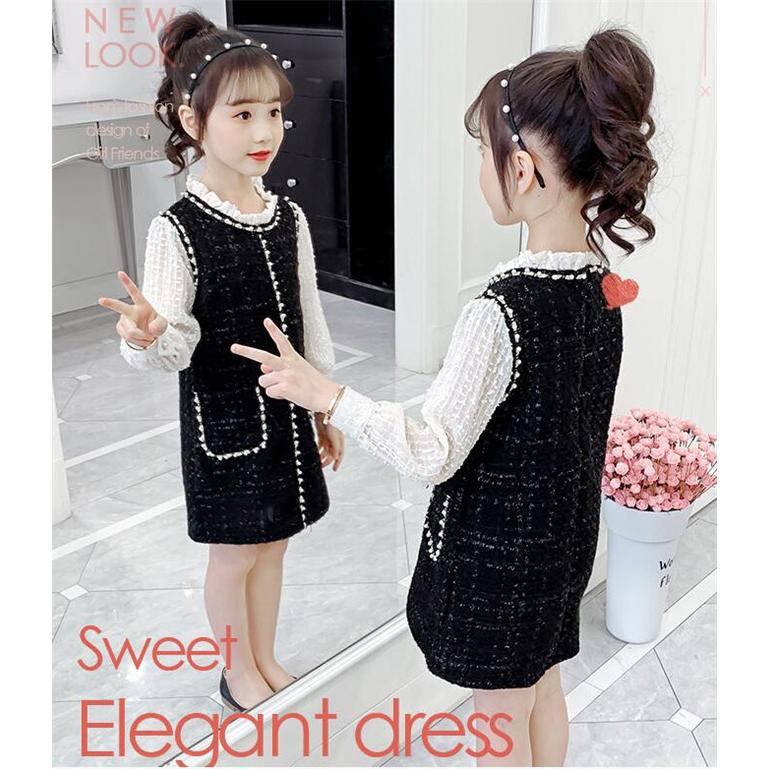 ワンピース キッズ 女の子 長袖 フォーマル 洋服 ガールズ 長袖ワンピース 子供服 秋服 冬 ジュニア One Deux 通販 Yahoo ショッピング