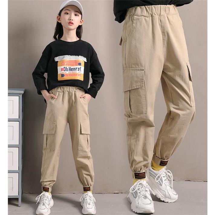 長ズボン ロングパンツ 女の子 子供服 カーゴパンツ パンツ 長 キッズ ガールズ 秋服 洋服 ボトムス 秋 冬 One Deux 通販 Yahoo ショッピング