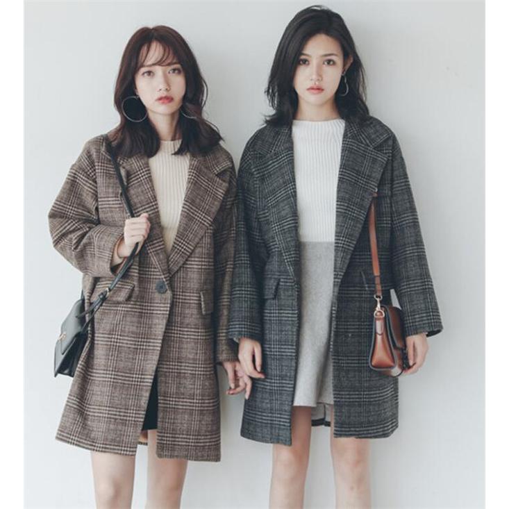 チェスターコート レディース ロングコート チェック柄コート ラシャ 洋服 アウター オーバーコート 冬 トレンドコーデ One Deux 通販 Yahoo ショッピング