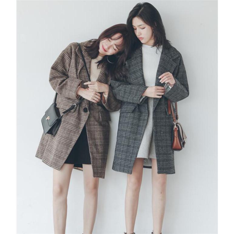 チェスターコート レディース ロングコート チェック柄コート ラシャ 洋服 アウター オーバーコート 冬 トレンドコーデ One Deux 通販 Yahoo ショッピング