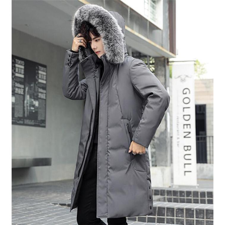 新発売の コート フード 暖かい ペアルック ダウン ファー付き ロング メンズ ダウンコート ダウンコート メンズ ダウンジャケット 冬 紳士 防寒服 コート アウター Dagl Tg