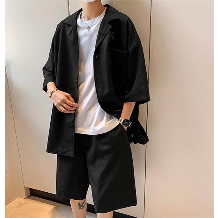 テーラードジャケット メンズ サマージャケット 半袖 薄手 夏 2点セット ショートパンツ 半袖ジャケット One Deux 通販 Yahoo ショッピング