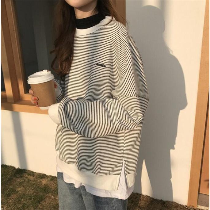 パーカー レディース 長袖 Tシャツ 重ね着 切替 トレーナー トップス 秋物 ゆる 体型カバー カジュアル One Deux 通販 Yahoo ショッピング