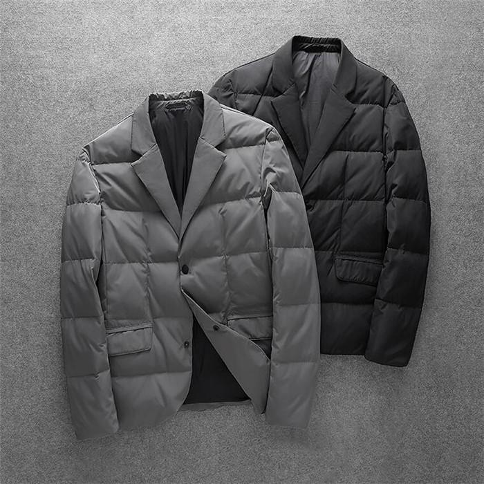 ダウンジャケット メンズ ダウン コート テーラードジャケット ビジネス 冬 アウター 暖かい One Deux 通販 Yahoo ショッピング