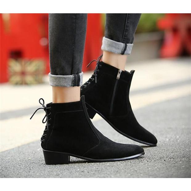 ブーツ メンズ ショートブーツ チェルシーブーツ ハイヒール ホスト スエードブーツ カジュアル 紳士靴 サイドゴア 秋 冬 Xl1304 Deux 通販 Yahoo ショッピング