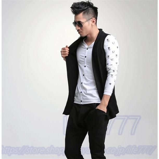 ベスト メンズ ジレベスト カーディガン メッシュ 夏 切替 カジュアル 個性的 サマージャケット ロング トレンチコート ノースリーブ Xl742 Deux 通販 Yahoo ショッピング