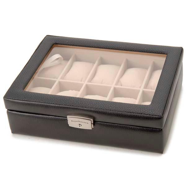バレンタインセール 牛革製時計収納ケース 10本用 時計ディスプレイケース 公式  Royal hausen ロイヤルハウゼン |  | 03