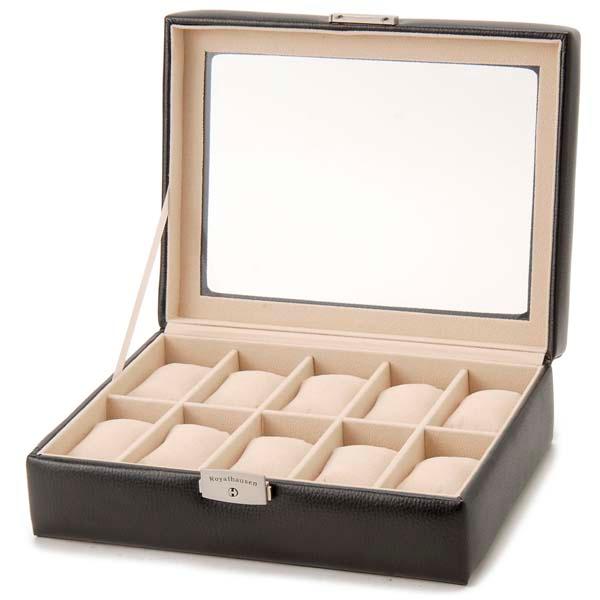 バレンタインセール 牛革製時計収納ケース 10本用 時計ディスプレイケース 公式  Royal hausen ロイヤルハウゼン |  | 04