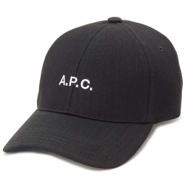 【超美品】A.P.C. ロゴキャップ サイズ60 A.P.C.（アーペーセー） キャップ ブラック 60 / L M24069 LOGO CAP