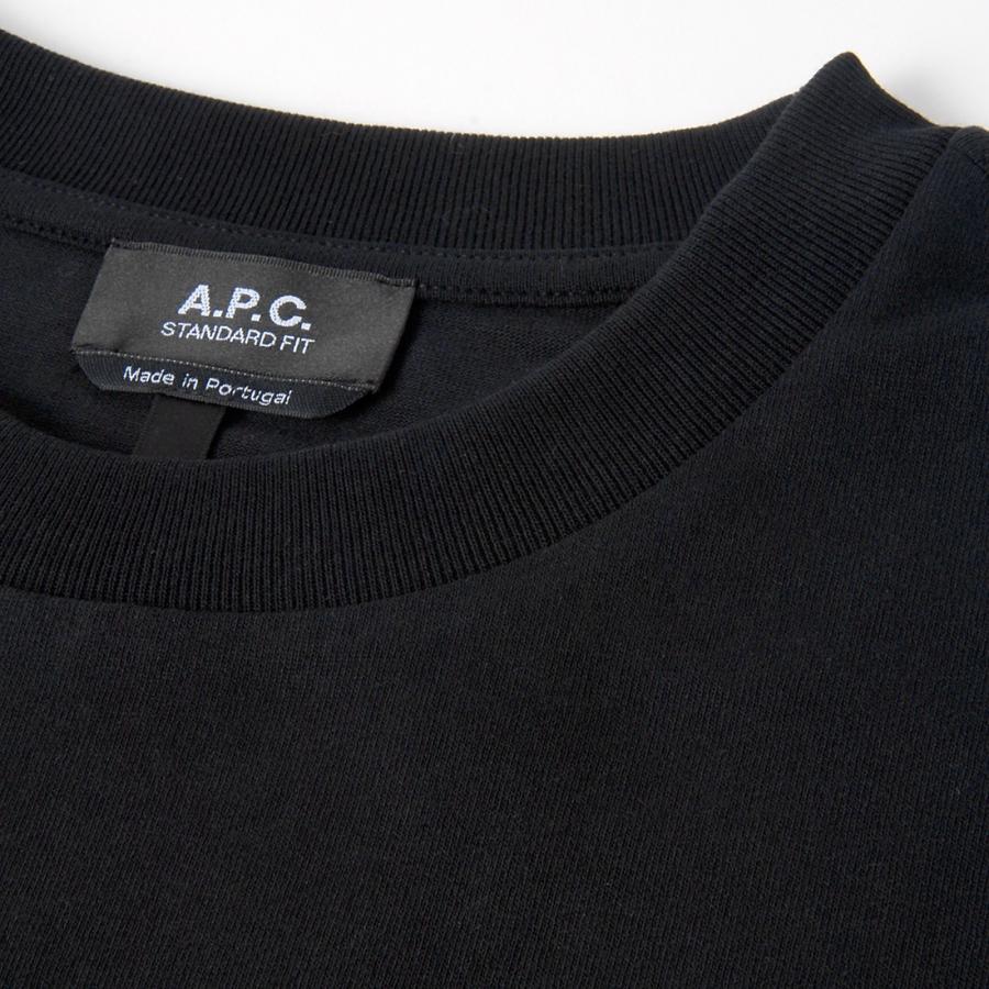 ブランドセール アーペーセー A.P.C. Tシャツ メンズ レディース ユニセックス ブラック COHBUM26388 TZC T-SHIRTの画像