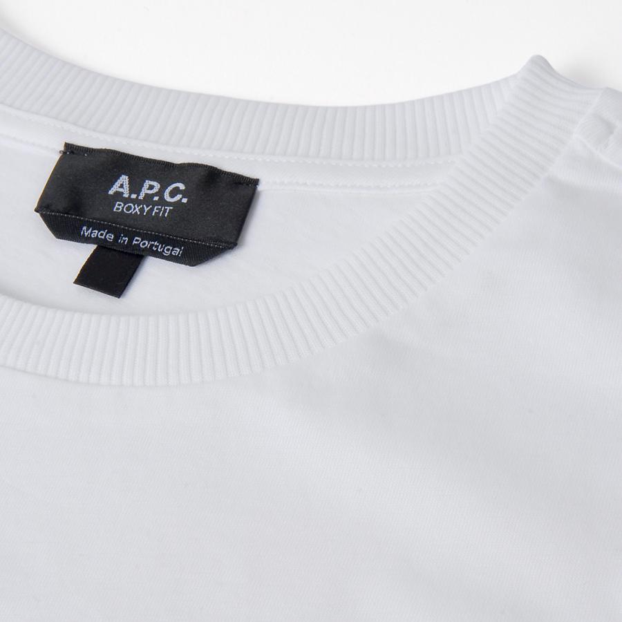 ブランドセール アーペーセー A.P.C. Tシャツ レディース ホワイト COHBWF26387 TAG T-SHIRTの画像