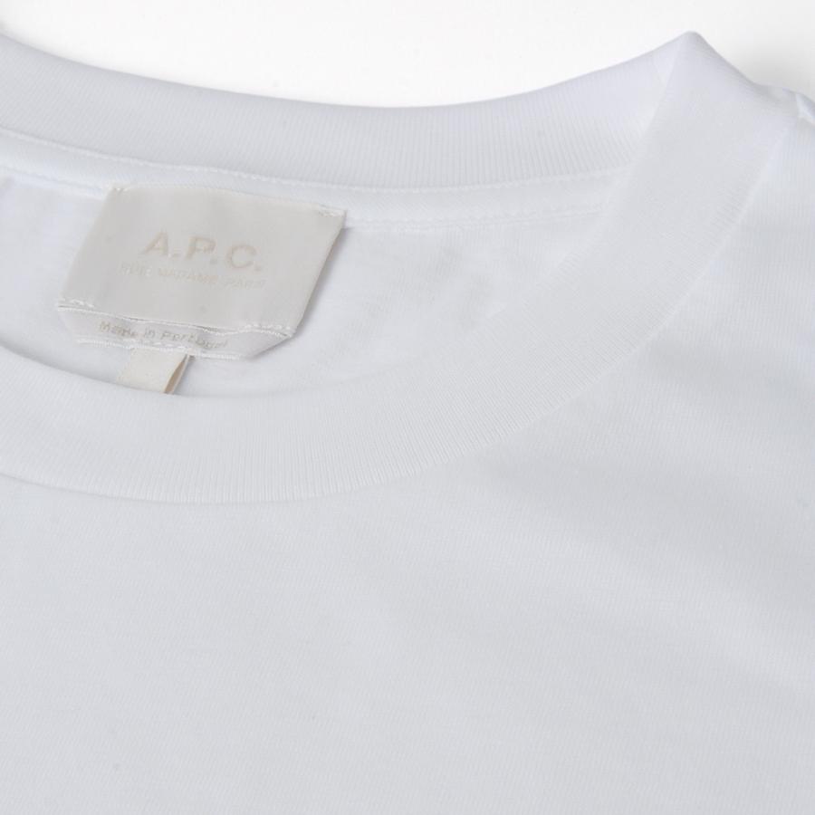 ブランドセール アーペーセー A.P.C. Tシャツ レディース ホワイト COHBWF26559 AAB T-SHIRTの画像