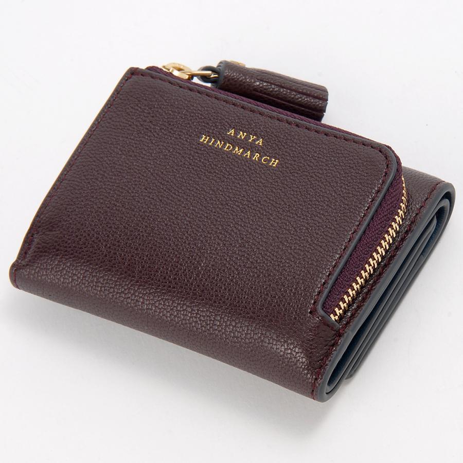 ボーナスストアPlus10％対象店 アニヤハインドマーチ ANYA HINDMARCH 三つ折り財布 レディース ボルドー 5050925204866 PEEPING EYESの画像