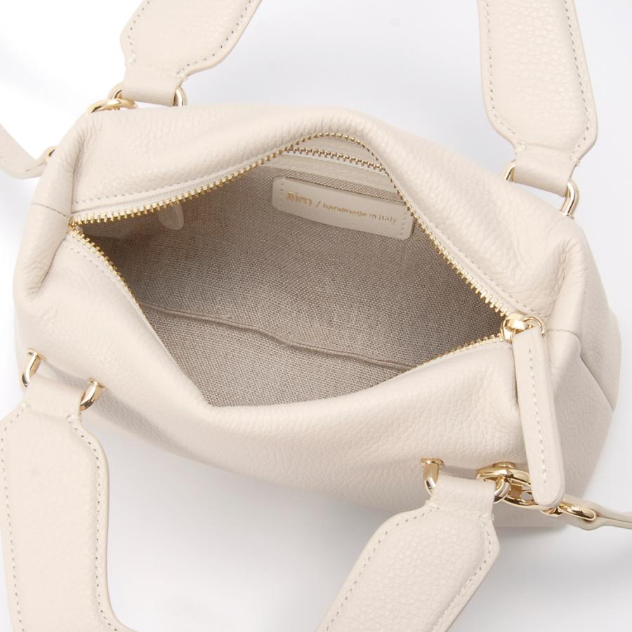 AIM（エイム） ハンドバッグ レディース ホワイト 014GC CR ナノアリス