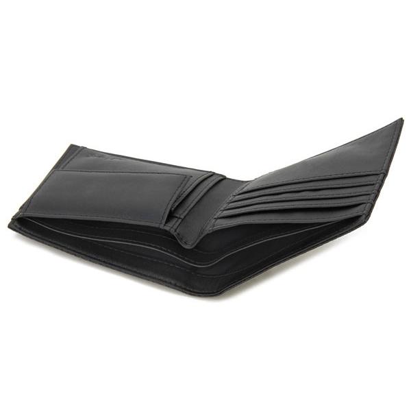 ARMAANI JEANS ブラック二つ折り財布 ARMANI JEANS アルマーニ ジーンズ 二つ折り財布 ブラック : s