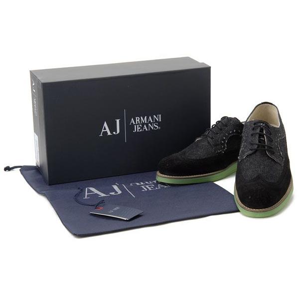 アルマーニ ジーンズ ARMANI JEANS カジュアルシューズ #40 メンズ靴 スニーカー ブラック 送料無料｜s-select