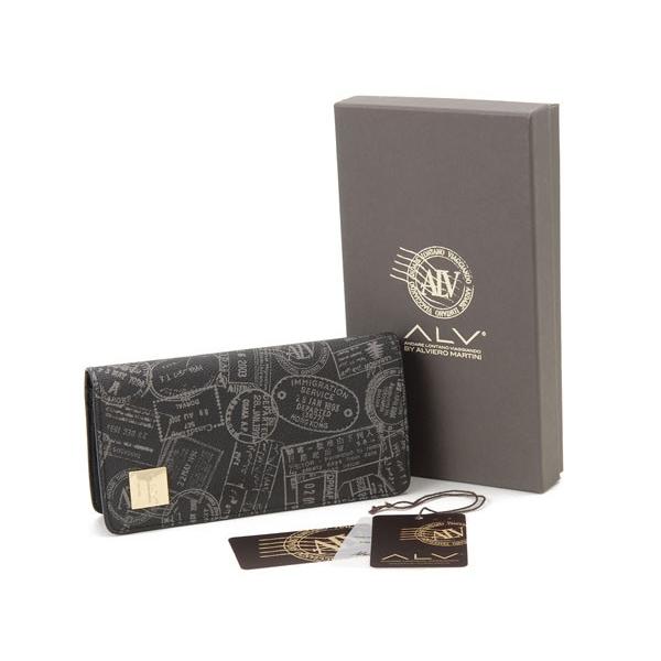 ALV エーエルブイ 長財布 WB5022-41-902 パスポートライン ブラック