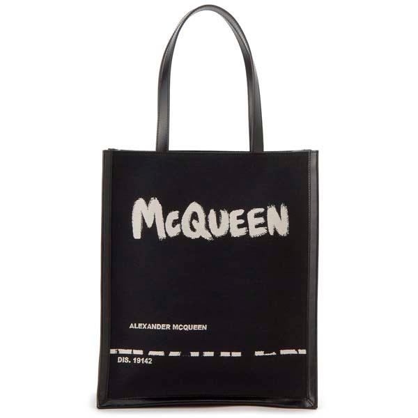 男の子向けプレゼント集結 Mcqueen Alexander アレキサンダーマックイーン Mcqueen Alexander アレキサンダーマックイーン トートバッグ ロゴトート b ブラック メンズ バッグ Www Mohanvilaas Com