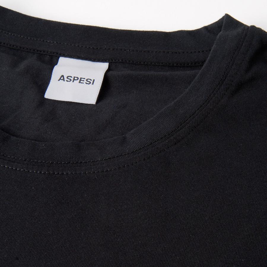 ASPESI アスペジ Tシャツ メンズ ブラック 1MTS02 BK T-SHIRT ASPESI アスペジ Tシャツ メンズ ブラック 1MTS02 BK T-SHIRT