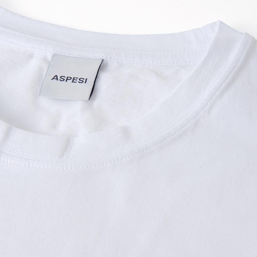 ASPESI アスペジ Tシャツ メンズ ホワイト 1MTS02 WH T-SHIRT ASPESI アスペジ Tシャツ メンズ ホワイト 1MTS02 WH T-SHIRT