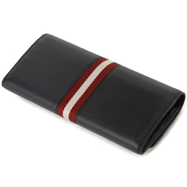 BALLY ブラック 長財布 Bally バリー BALLY 財布 長財布 リボン ラウンドジップ
