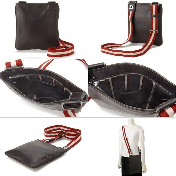 BALLY ブラウンレザーショルダーバッグ TAISTEN-SM／261 Bally（バリー） ショルダーバッグ TAISTEN-SM-261 チョコ : s-select