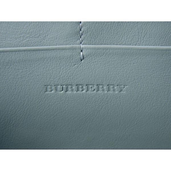BURBERRY バーバリー 長財布 ラウンドファスナー レザー ネイビー 極美品✨バーバリー 長財布 ラウンドジップ ロゴ レザー
