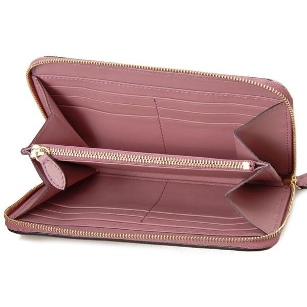 バーバリー BURBERRY 長財布 3981479 ハウスチェック レザー モーブ 