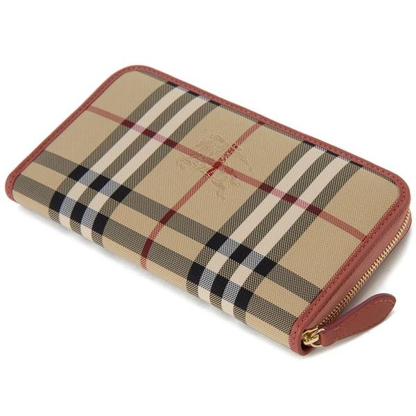 バーバリー BURBERRY ラウンドファスナー長財布 4024979 ホースフェリーチェック アンティークローズ｜s-select｜02