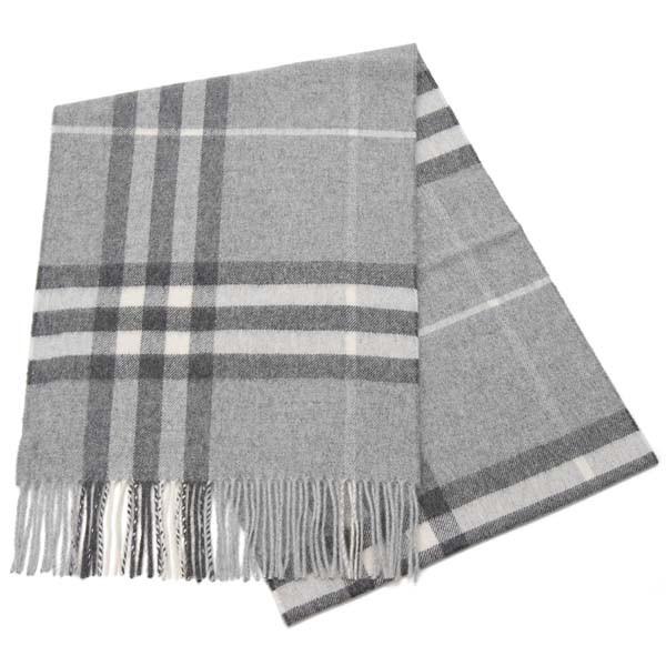 正規販売店 ストール チェック グレー カシミア レディース メンズ マフラー Burberry バーバリー マフラー バーバリー 財布 帽子 ファッション小物