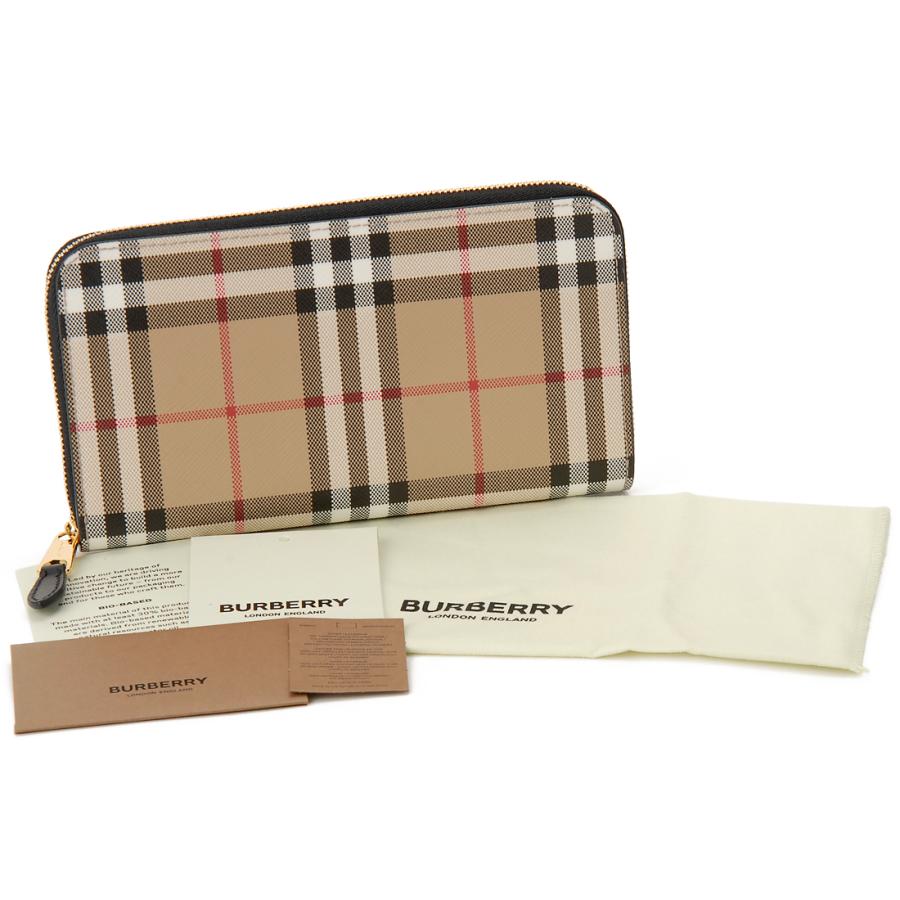 外観美品❣️ BURBERRY バーバリー チェック柄 ロングウォレット 長財布 BURBERRY バーバリー 長財布 レディース ヴィンテージチェック
