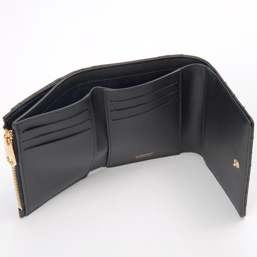 BURBERRY 三つ折り財布 ブラック BURBERRY（バーバリー） 三つ折り財布 レディース ブラック 8062372
