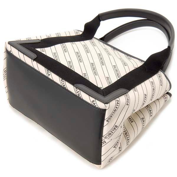 BALENCIAGA ネイビーカバス トートバッグ ストライプ ポーチ付 BALENCIAGA（バレンシアガ） トートバッグ レディース 339933-KMZAN