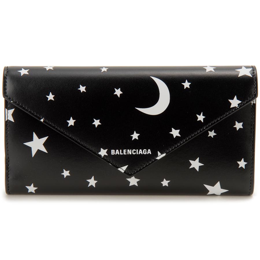 美品✨BALENCIAGAバレンシアガ長財布ペーパーコンチネンタル黒499207 BALENCIAGA（バレンシアガ） 長財布 ブラック 499207 210FD 1090