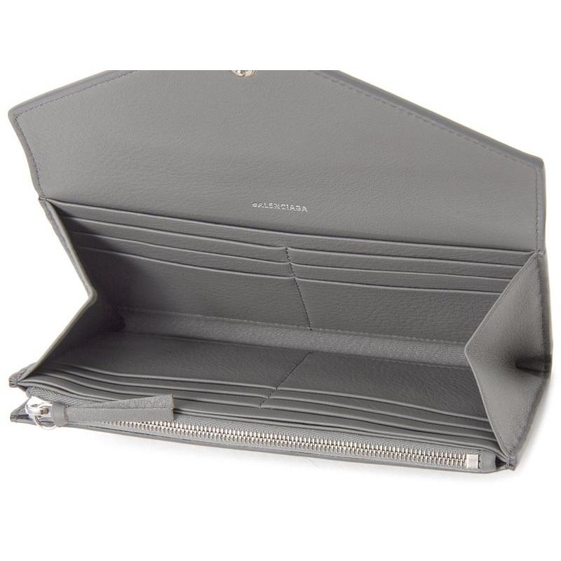 BALENCIAGA / 長財布/レザー/GRY/レディース/グレー/DLQ0N 1215 PAPER BALENCIAGA バレンシアガ 長財布 499207 DLQ0N 1215 PAPER ペーパー