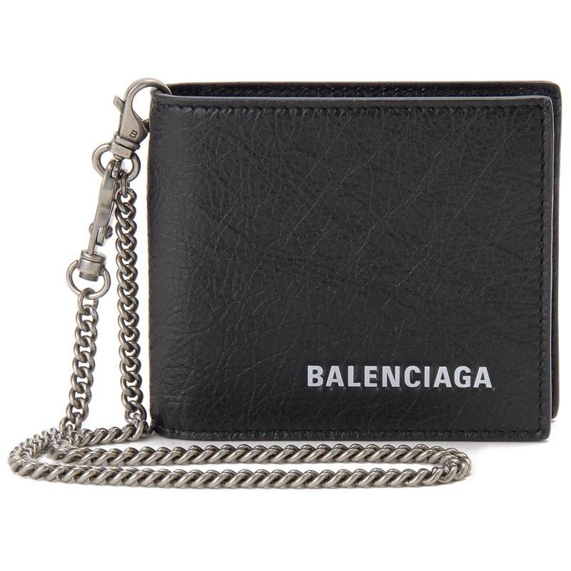 BALENCIAGA バレンシアガ 二つ折り財布 504934 DB505 1000 クス