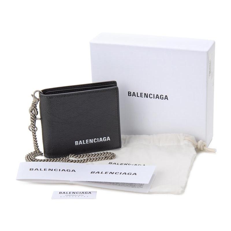 BALENCIAGA バレンシアガ 二つ折り財布 504934 DB505 1000 クス