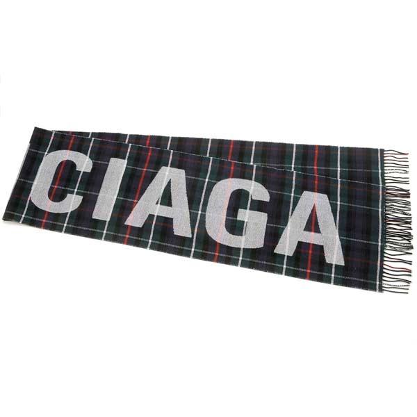 BALENCIAGA（バレンシアガ） マフラー 530045 ウール ロゴ タータン