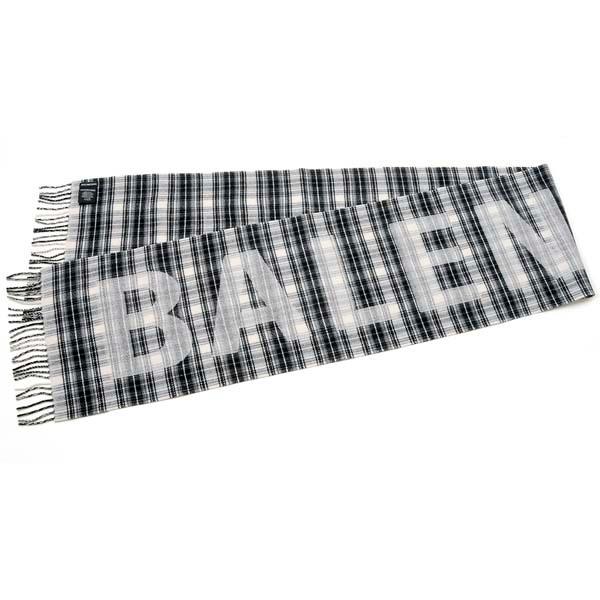 BALENCIAGA（バレンシアガ） マフラー 536372 ウール ロゴ タータン